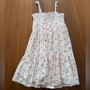 Janie and Jack Pink Flamingo Print Dress